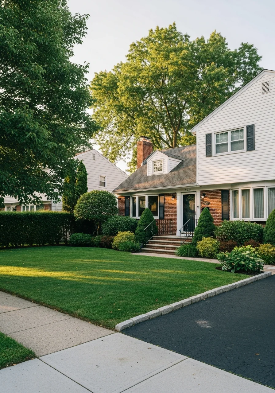 Nassau County property exterior showing typical architectural style and neighborhood character.